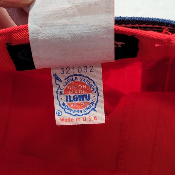 VTG Panther Skirt Red Midi Women's Size 09 / 10 Made in USA with Belt - Picture 8 of 11